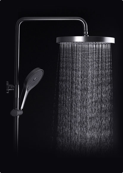 Black Digital Display Constant Temperature Shower Set DG06345-SHW 