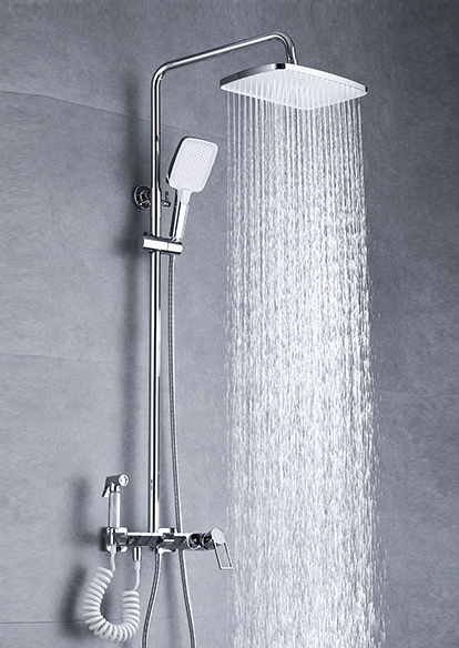 Chrome Piano Digital Display Four-gear Shower Set DG03645-S