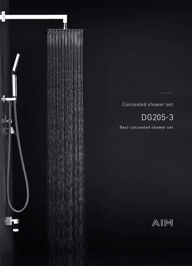  Concealed shower set