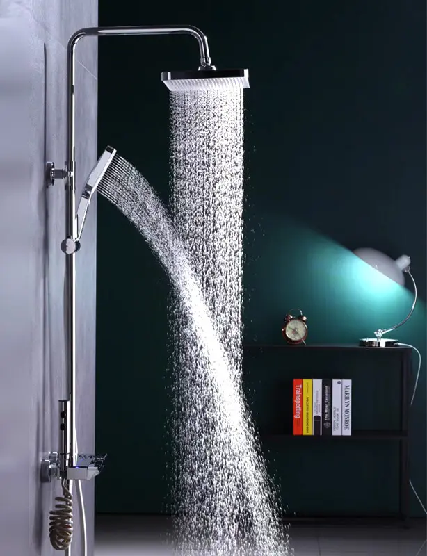 exposed shower set