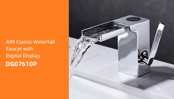 AIM Classic Waterfall Faucet with Digital DisplayDG07610P
